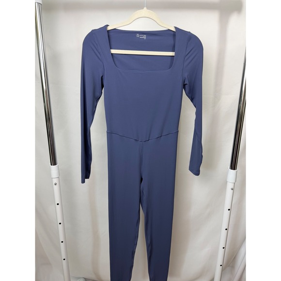 Offline by Aerie Pants - Offline by Aerie Real Me Xtra Long Sleeve Bodysuit Square Neck Blue S NWT